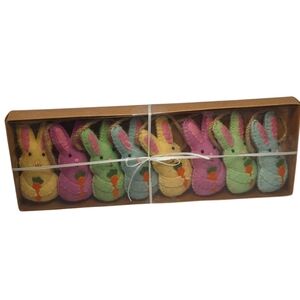 Cottontail Lane Bunny/Carrot Felt Garland NEW